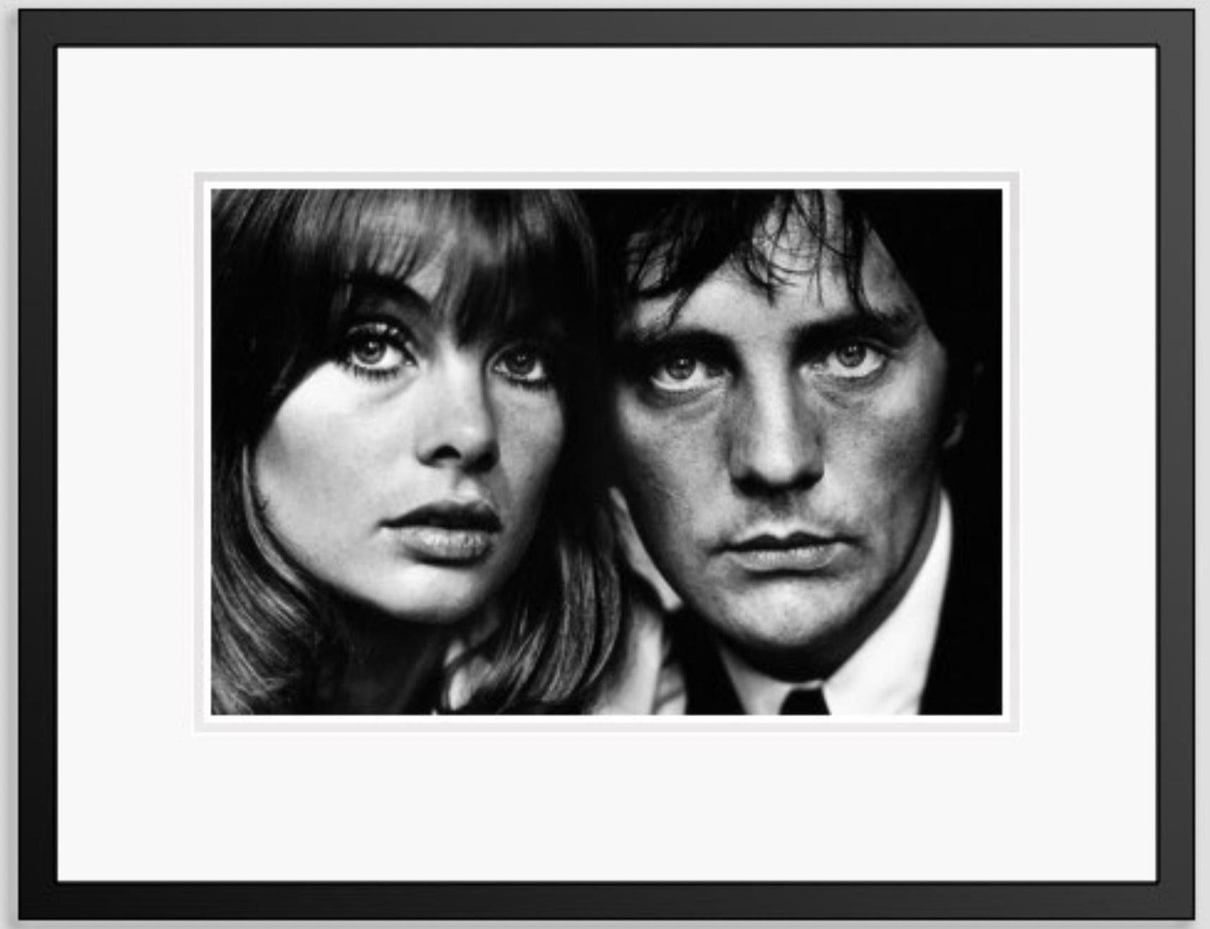 Terry O'Neill Portrait Photograph - Terrence Stamp and Jean Shrimpton 1964 (Framed)