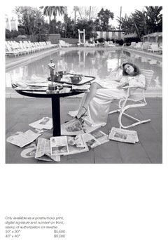 Terry O'Neill 'Faye Dunaway al Beverly Hills Hotel' - Edizione in bianco e nero