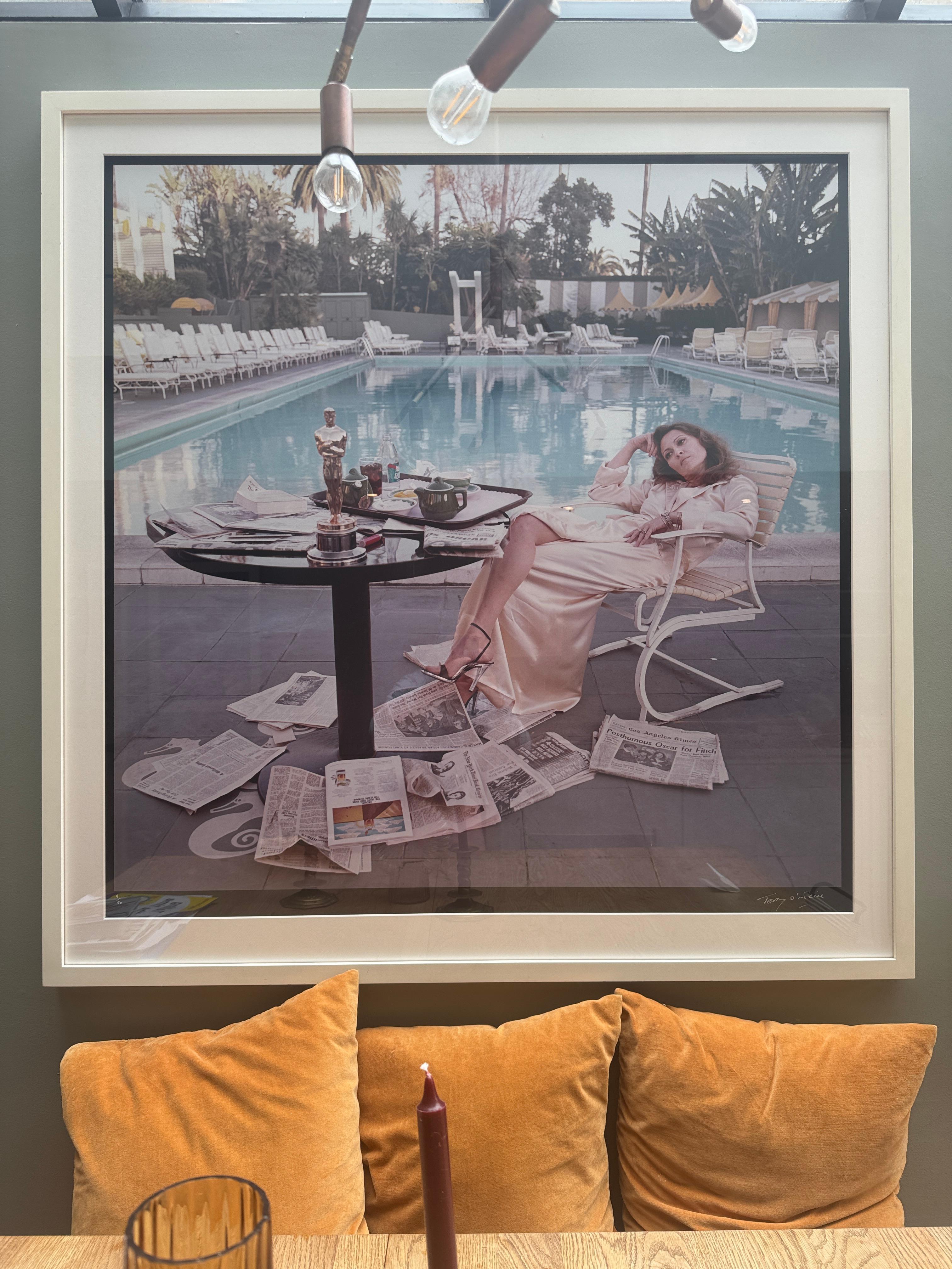 Rare exemplaire épuisé Terry O'Neill - Faye Dunaway, 1977 - Édition signée 9/50 en vente 1