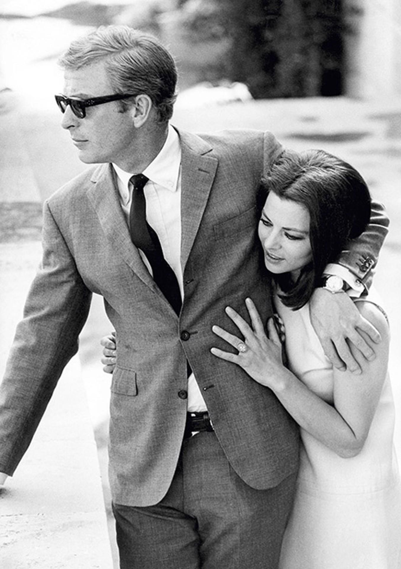 Terry O'Neill - Michael Caine with Giovanna Ralli, 1968, Printed After