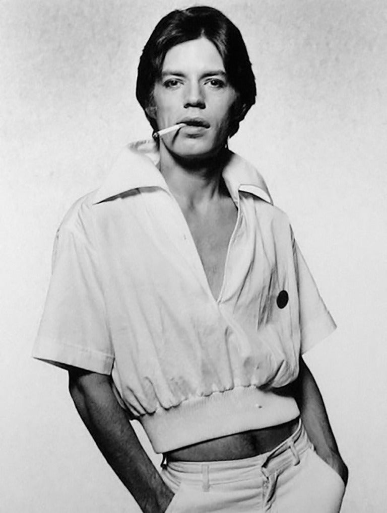 Terry O'Neill Figurative Photograph - Mick Jagger, Cigarette
