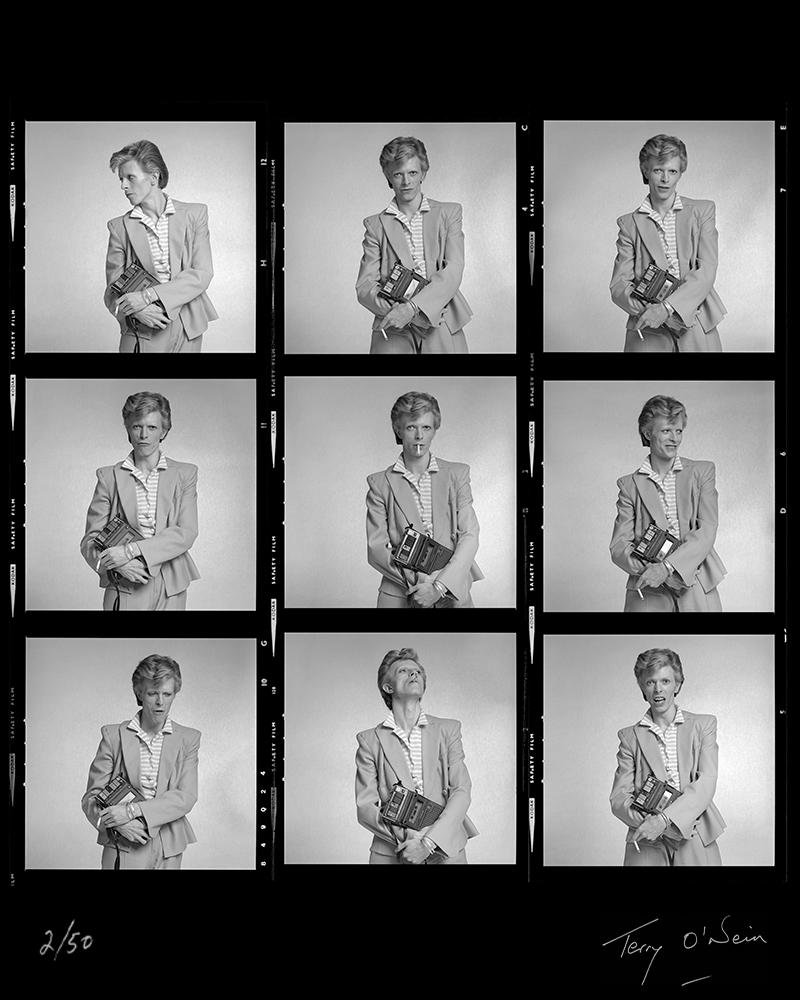 Black and White Photograph Terry O'Neill - David Bowie, feuille de contact