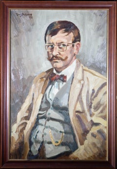 Vintage Terry Shelbourne (1930-2020) - 1972 Oil, Portrait of The Artist's Brother