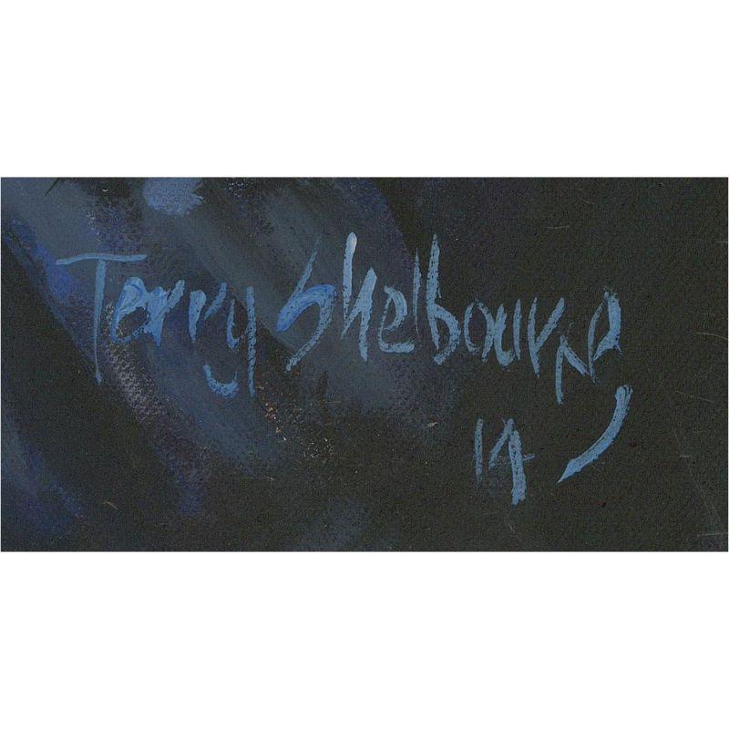Terry Shelbourne (1930-2020) - 2014 Acrylic, Self-Portrait For Sale 2