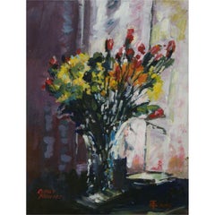 Terry Shelbourne (1930-2020) - 2015 Acrylique, Celia's Flowers
