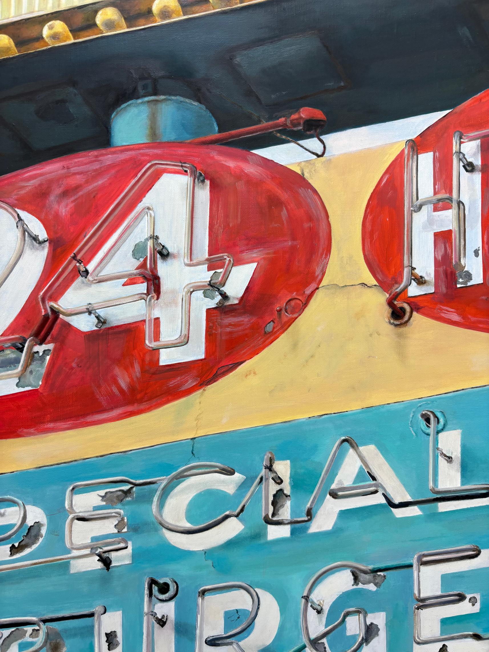 Hot Cake House - Photorealist Painting by Terry Thompson