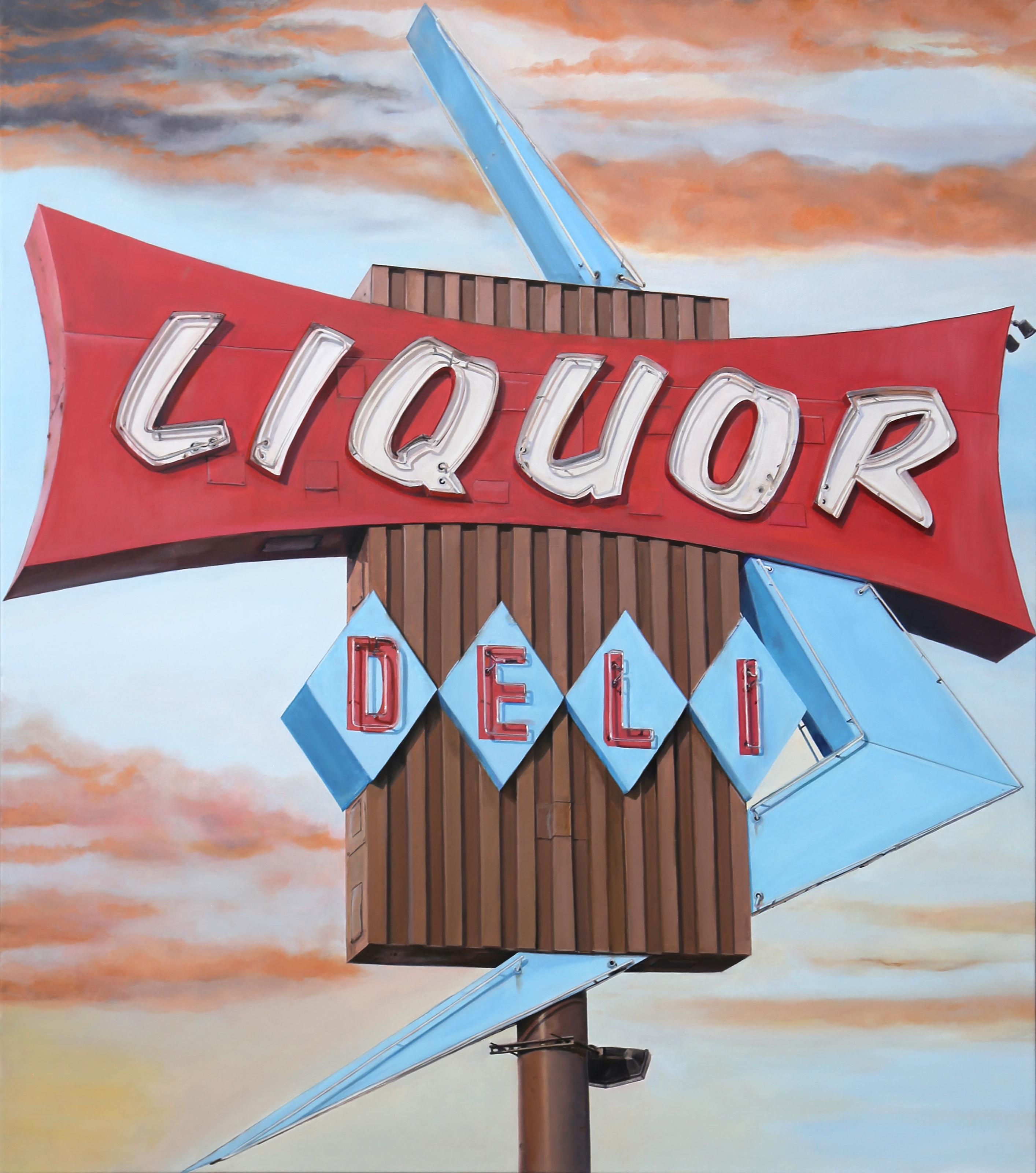 Terry Thompson Still-Life Painting - Liquor Deli