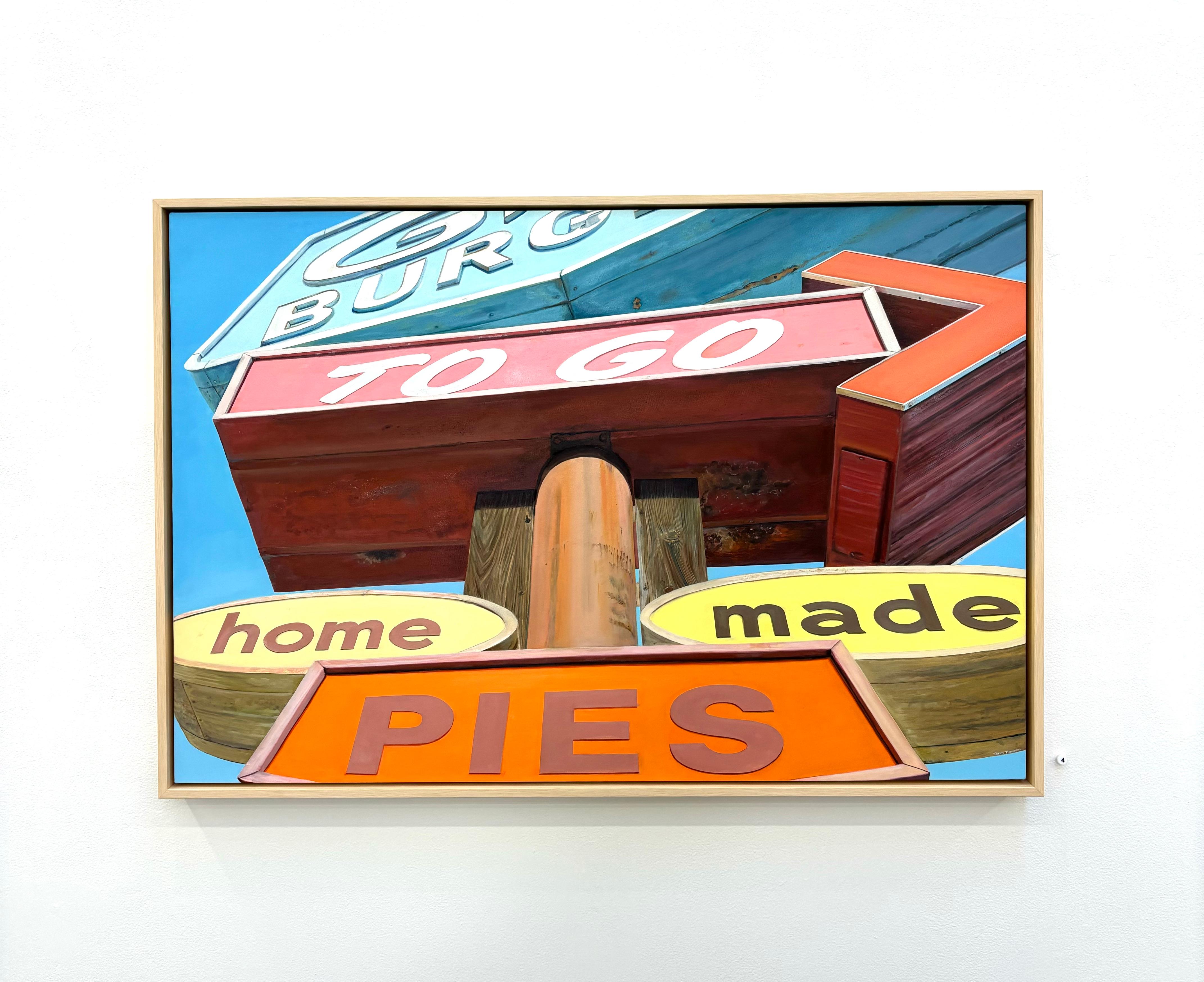 Oakland Burgers & Pies - Painting by Terry Thompson