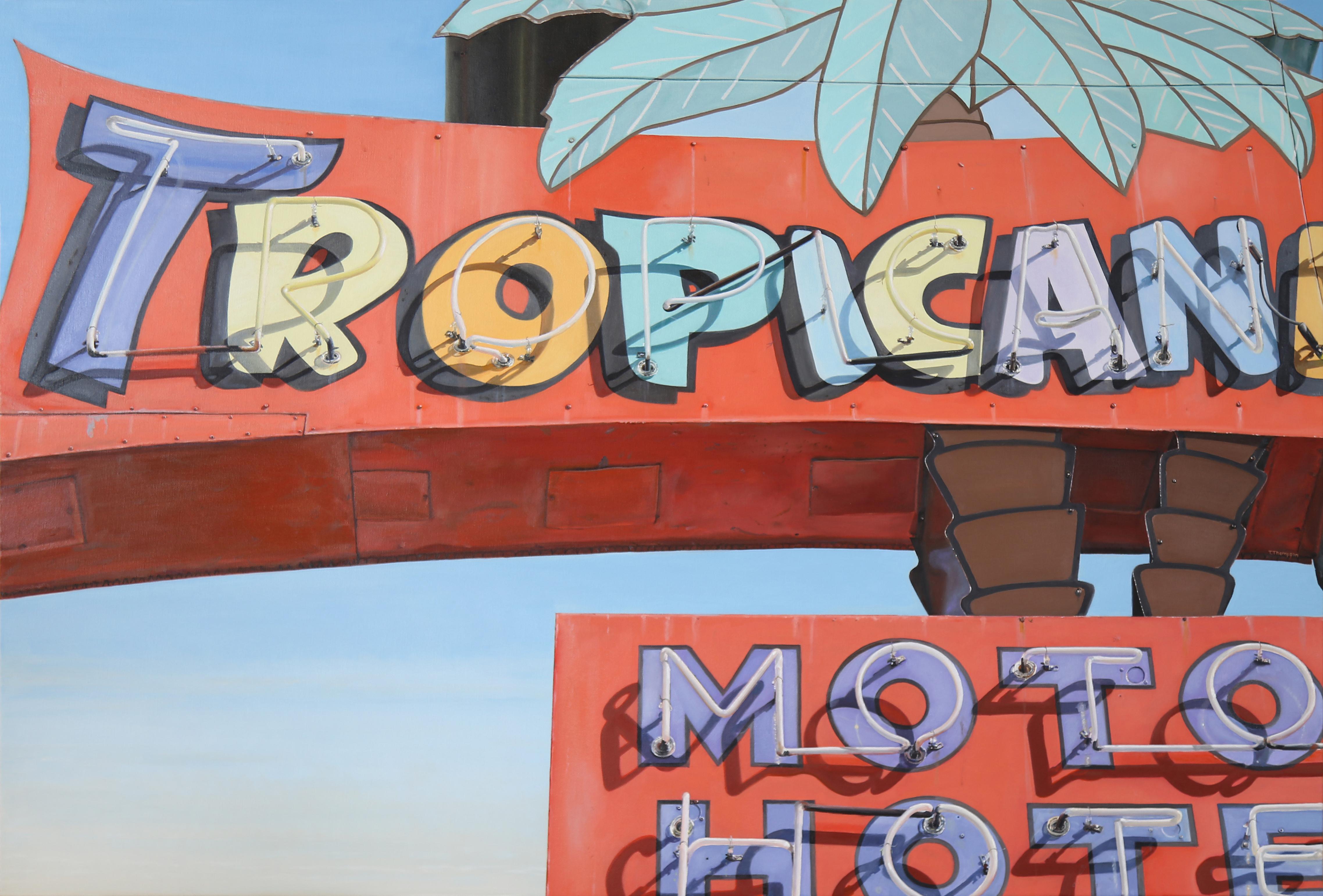 Tropicana Motor Hotel - Painting by Terry Thompson