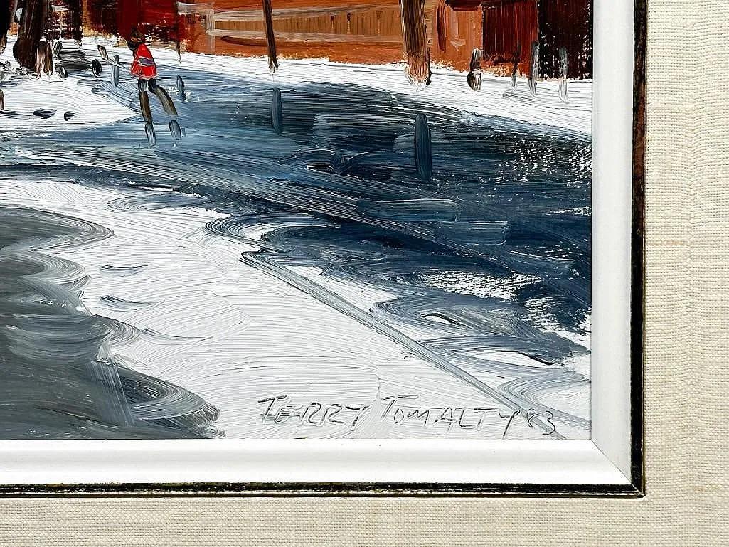 Terry Tomalty, Kanadier, geb. 1938
Öl auf Karton
12 x 16 Zoll
Unterzeichnet 
gerahmt 
