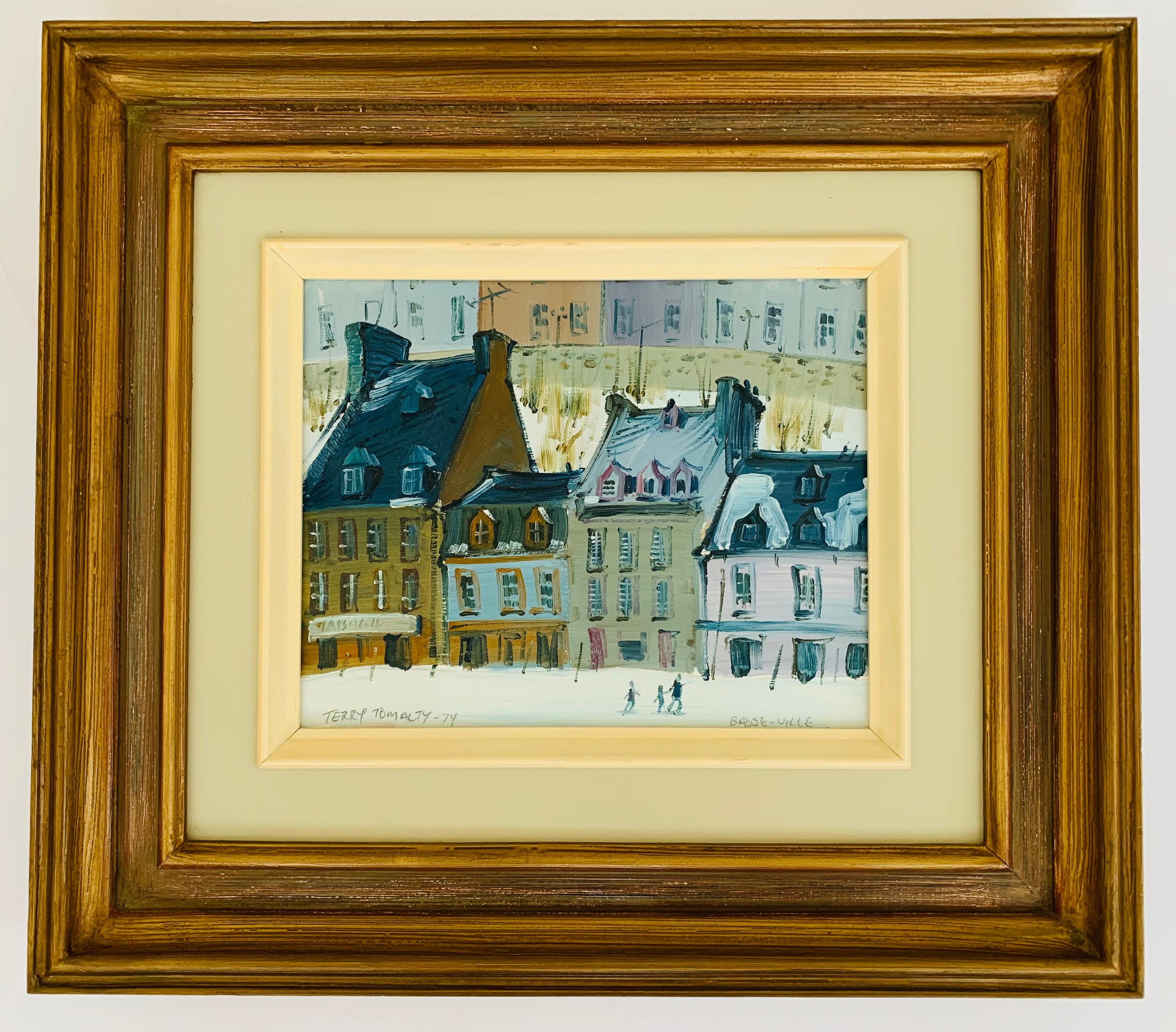 Terry Tomalty, canadiense, n.1938
Viejo Quebec, 1974
Óleo sobre tabla
8 x 10 pulg.
Firmado y fechado '74 abajo a la izquierda; titulado abajo a la derecha
enmarcado 
