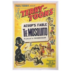 Affiche « The Mosquito » de Terry Toons, Fable d'Ésope, 1945