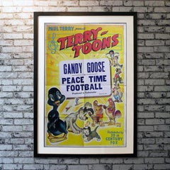 Terry Toons, Peace Time Football, Unframed Poster, 1946