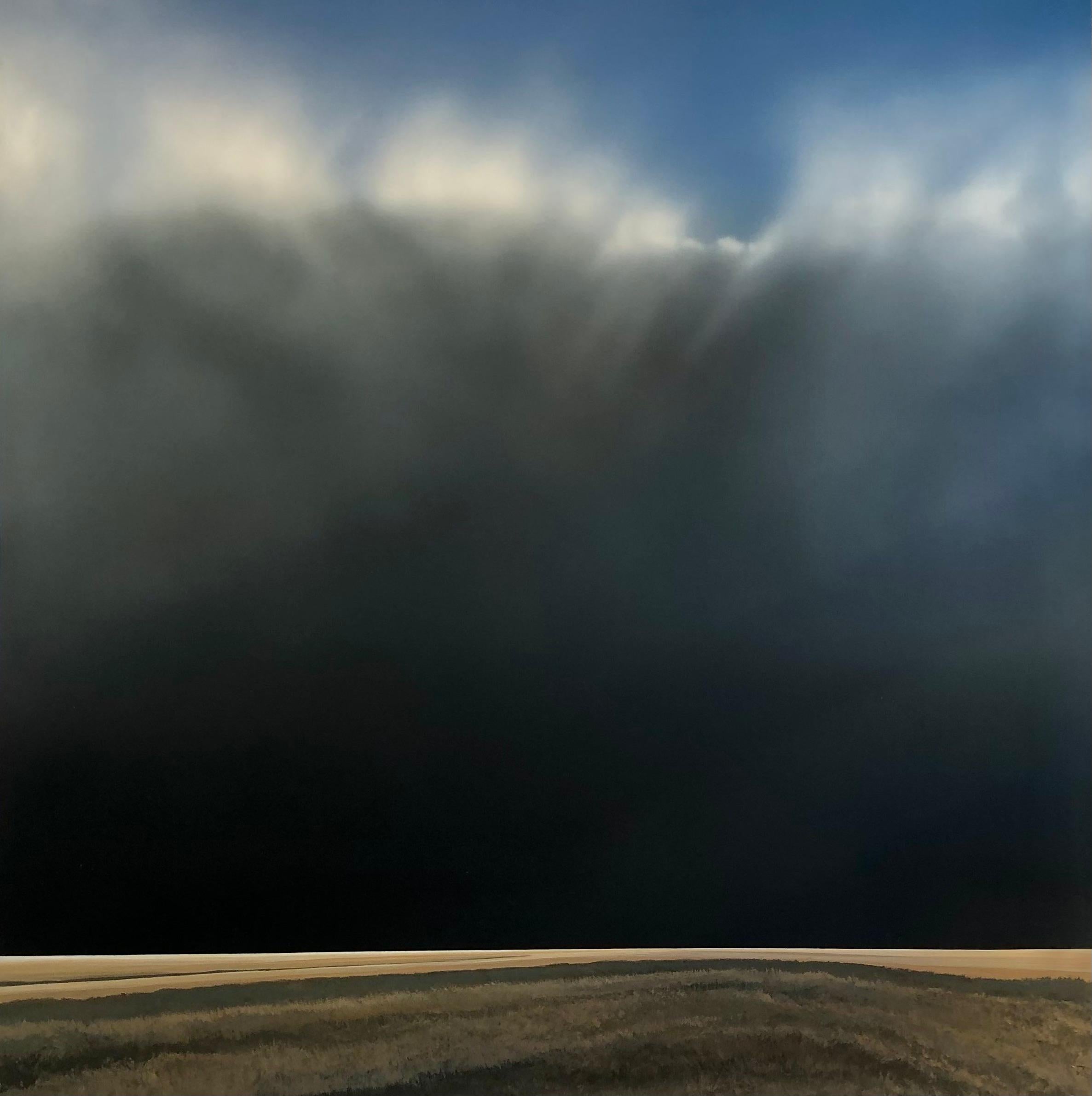 Avant l'averse - peinture de paysage contemporaine 2
