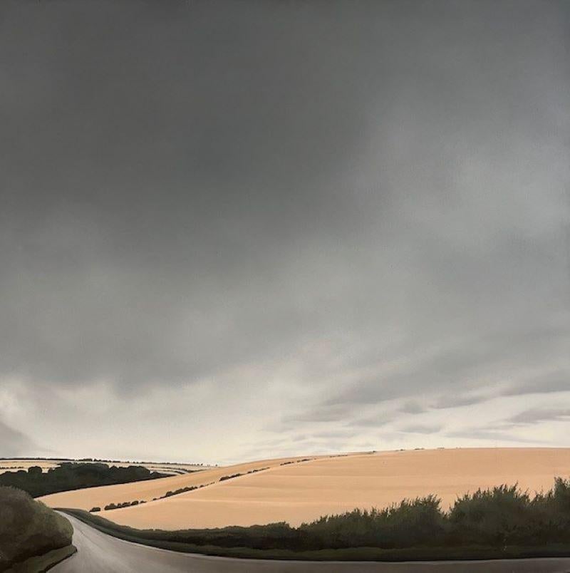 Coombe Bissett Downs - peinture contemporaine de paysage - Contemporain Painting par Terry Watts