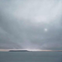 In Winter Light Portland - contemporary photorealisitic seascape painting clouds