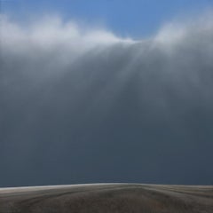 Summer Cloudburst - contemporary seaside beach landscape painting