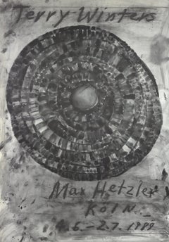 1988 Terry Winters Untitled Offset Lithograph Poster, Contemporary Art