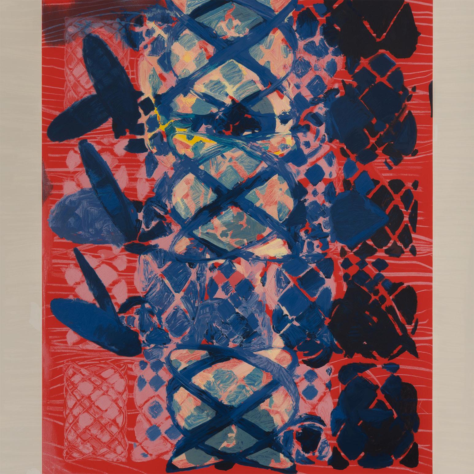 Illustrated Set - Gris Abstract Print par Terry Winters