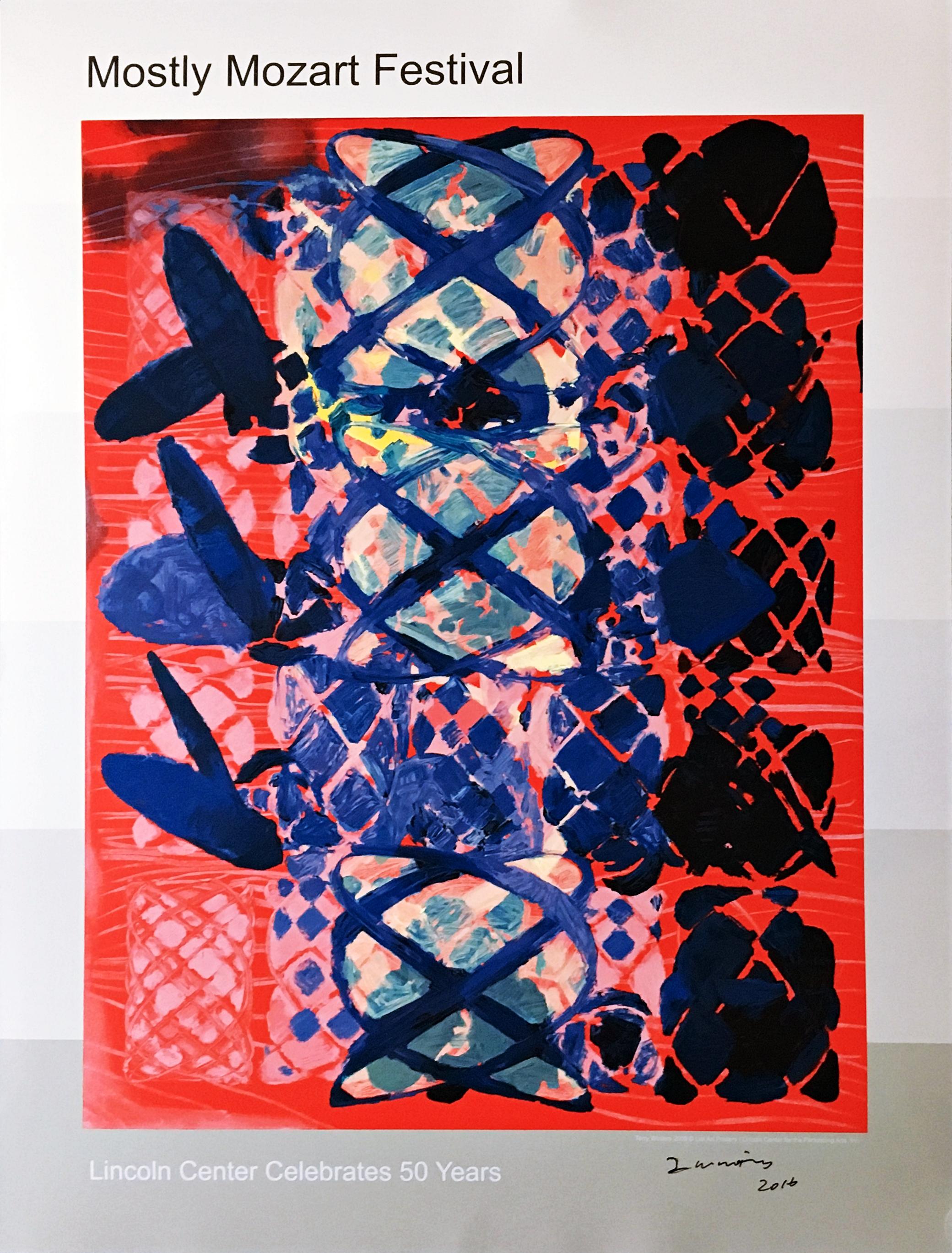 Terry Winters Abstract Print - Mostly Mozart Festival (Hand Signed)