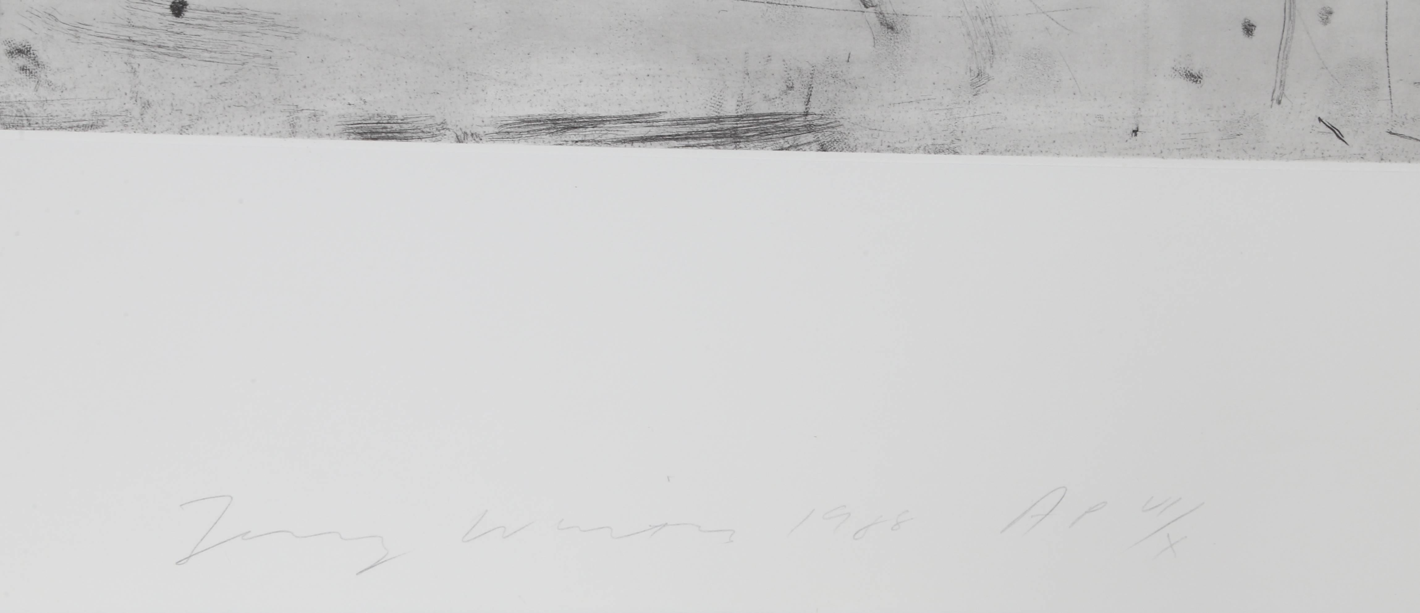 No. 1, Large Abstract Aquatint Etching by Terry Winters For Sale 1