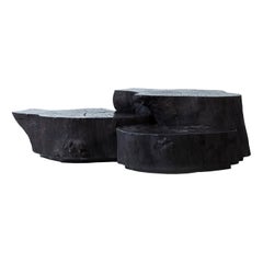 Tertium Set of 3 Black Coffee Tables
