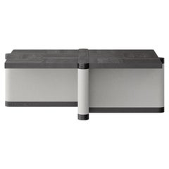 Teseo Occasional Table in Black Oak and Contrast White Legs by Ultramobili