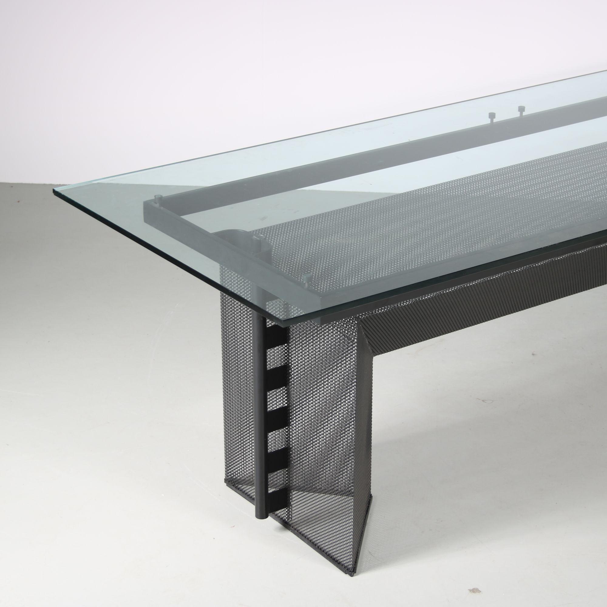 Lacquered Mario Botta 'Tesi' Dining Table or Desk for Alias, Italy 1986.  For Sale