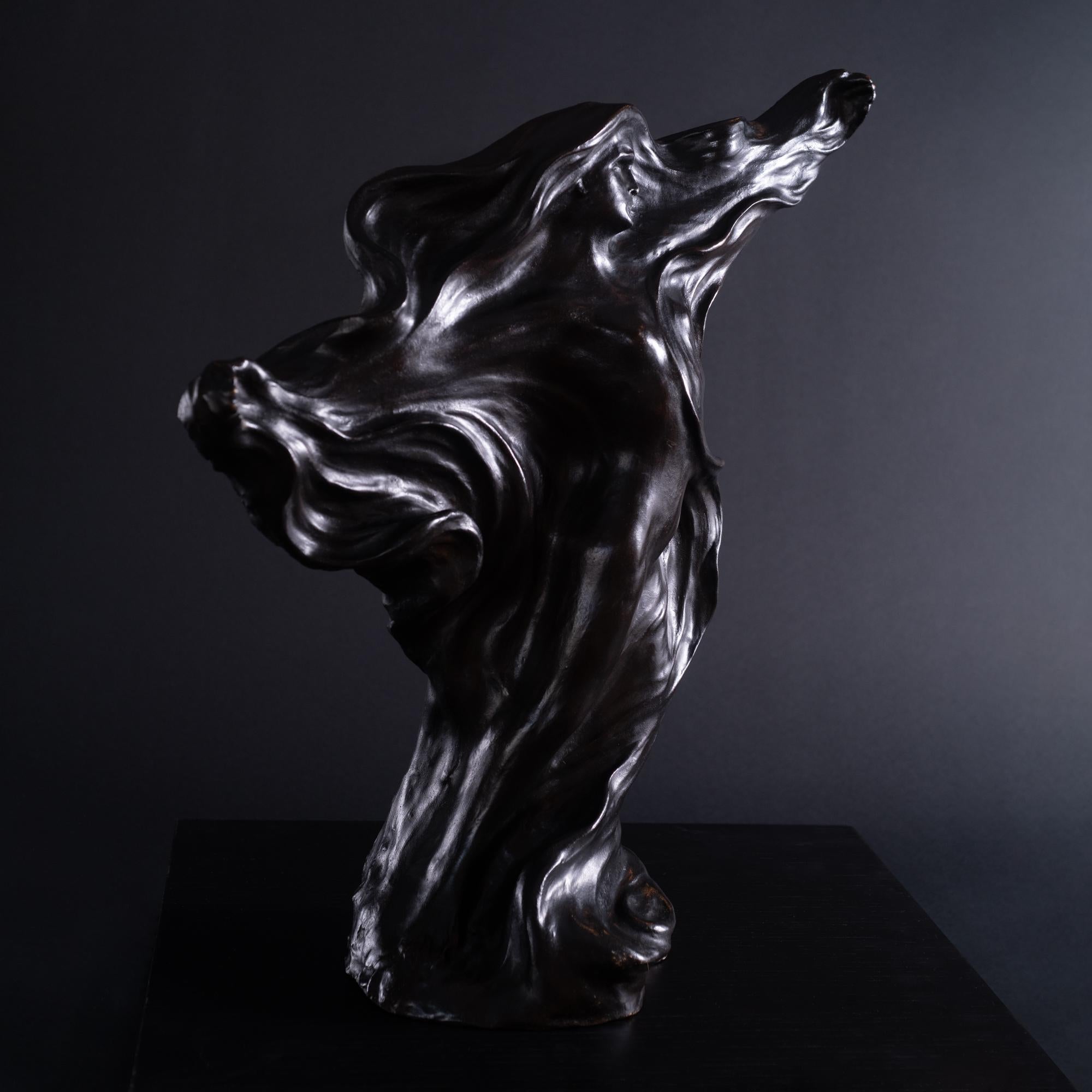 « Tesknota » Longing de Boleslaw Biegas - Sculpture en bronze Art Nouveau en vente 2