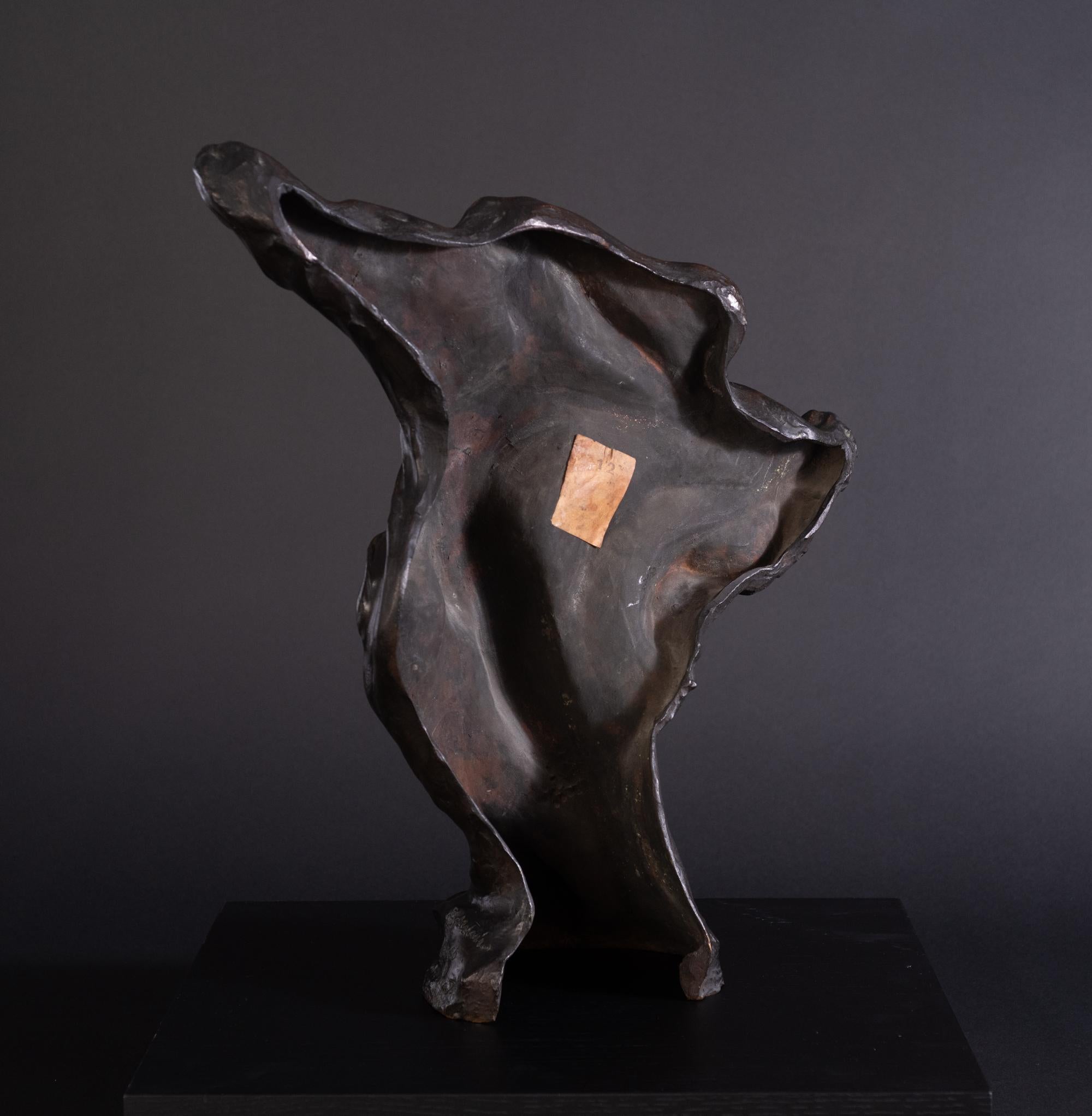 French 'Tesknota' Longing by Boleslaw Biegas - Art Nouveau Bronze Sculpture For Sale
