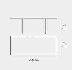 Teso 2736/1 - Table - Clear Tempered Glass by Renzo Piano, Fontana Arte