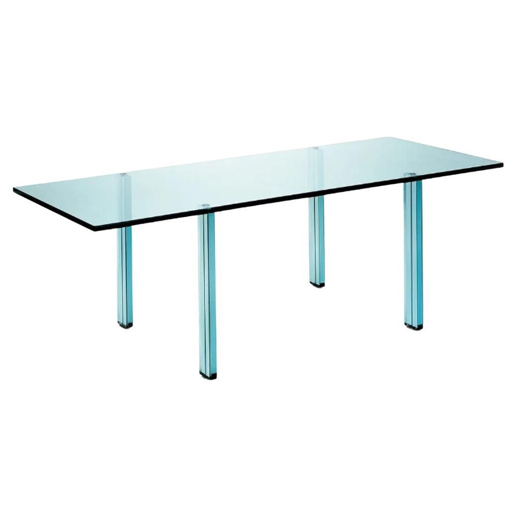 Teso 2736/1 - Table - Clear Tempered Glass by Renzo Piano, Fontana Arte