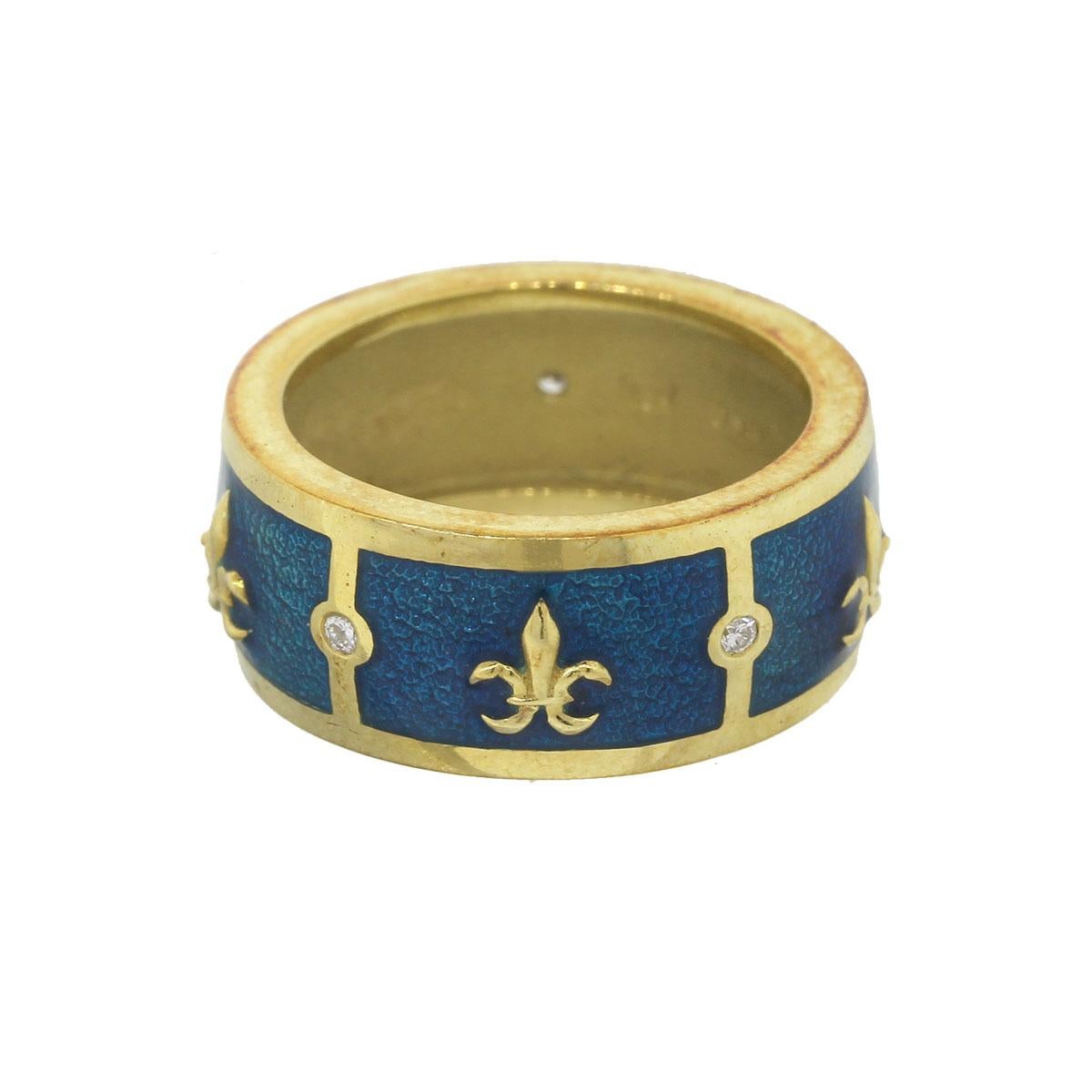 fleur bleue ring