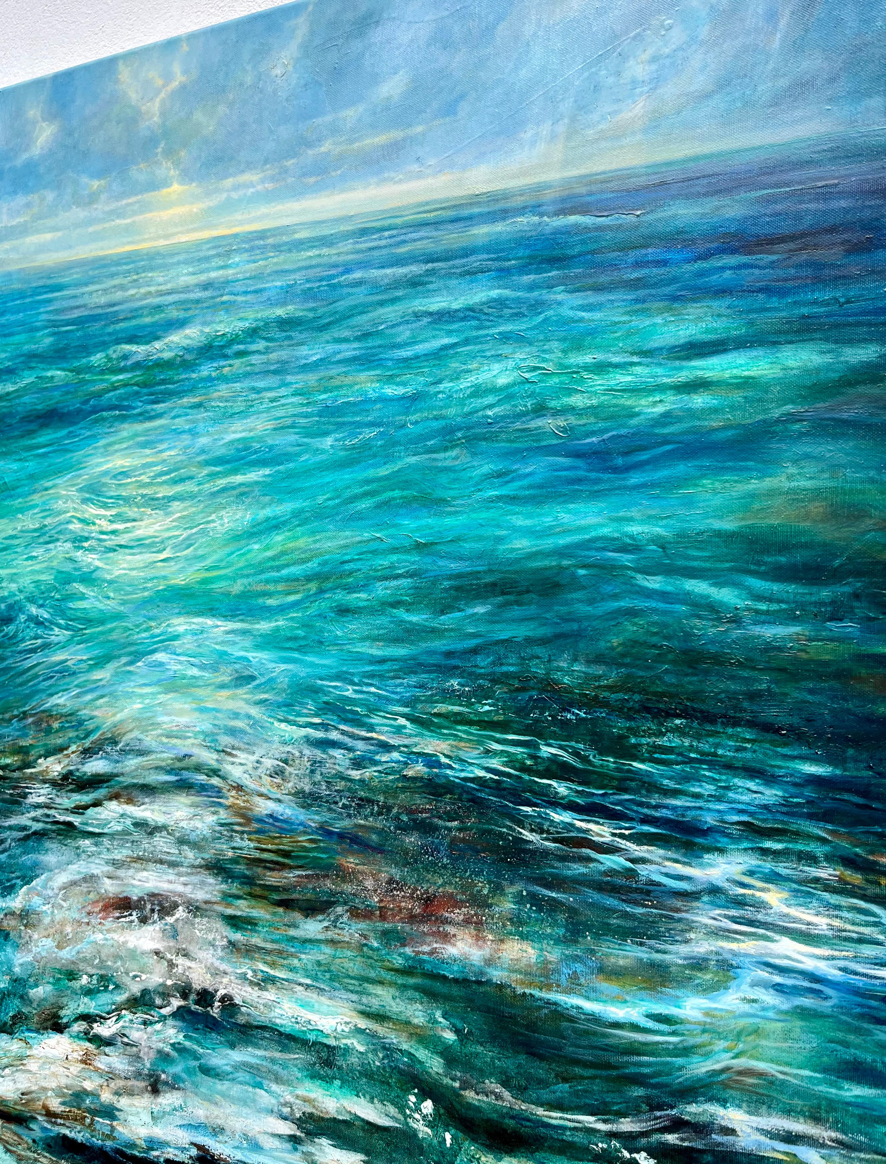 Le récit de la mer, de son mouvement, de sa lumière changeante et de sa puissance est fascinant pour ceux qui aiment être près d'elle. Je passe une grande partie de mon temps libre à peindre la mer ou à naviguer sur des bateaux à rames ou à voile