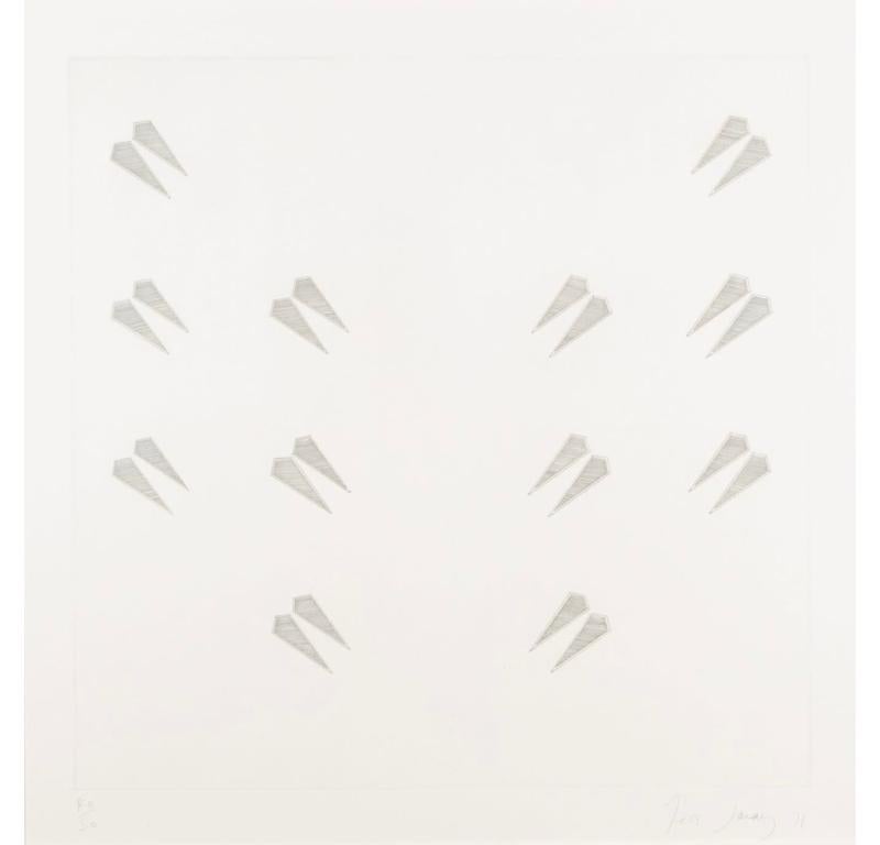 Verdad, de la Suite Encuentro de Tess Jaray, 1971

Más información:
Técnica: Grabado
50 x 50 cm
19 3/4 x 19 3/4 pulg.
firmado, fechado y numerado a lápiz

Tess Jaray RA es una pintora y grabadora que estudió en la St Martin's School of Art (1954 -