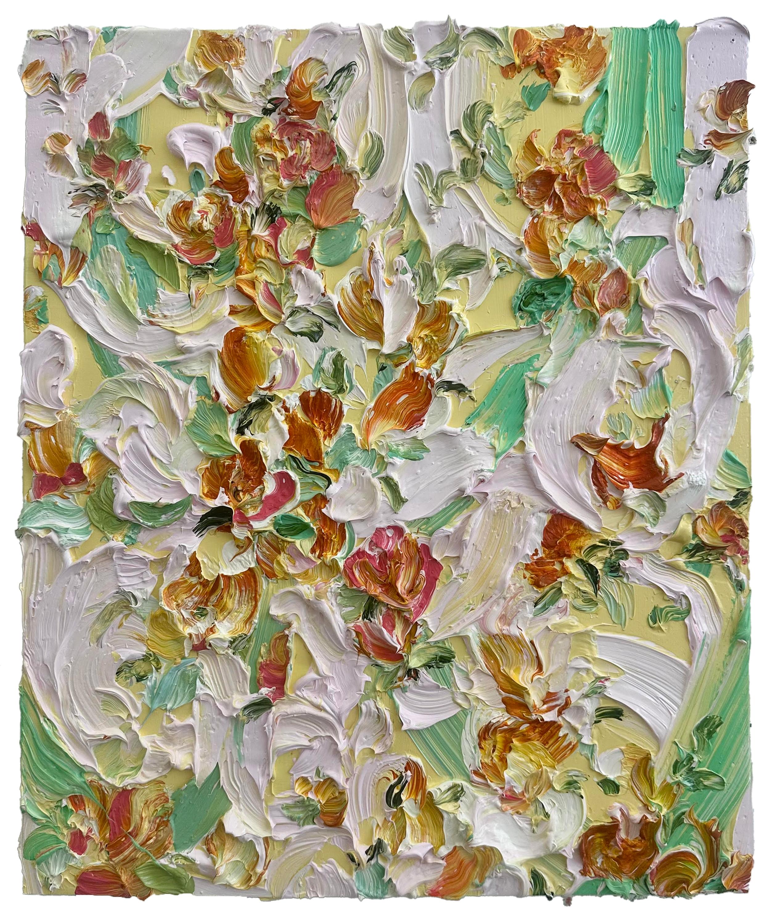 Tess Michalik Still-Life Painting – "Cana Lily Tart" 2025 oil on panel