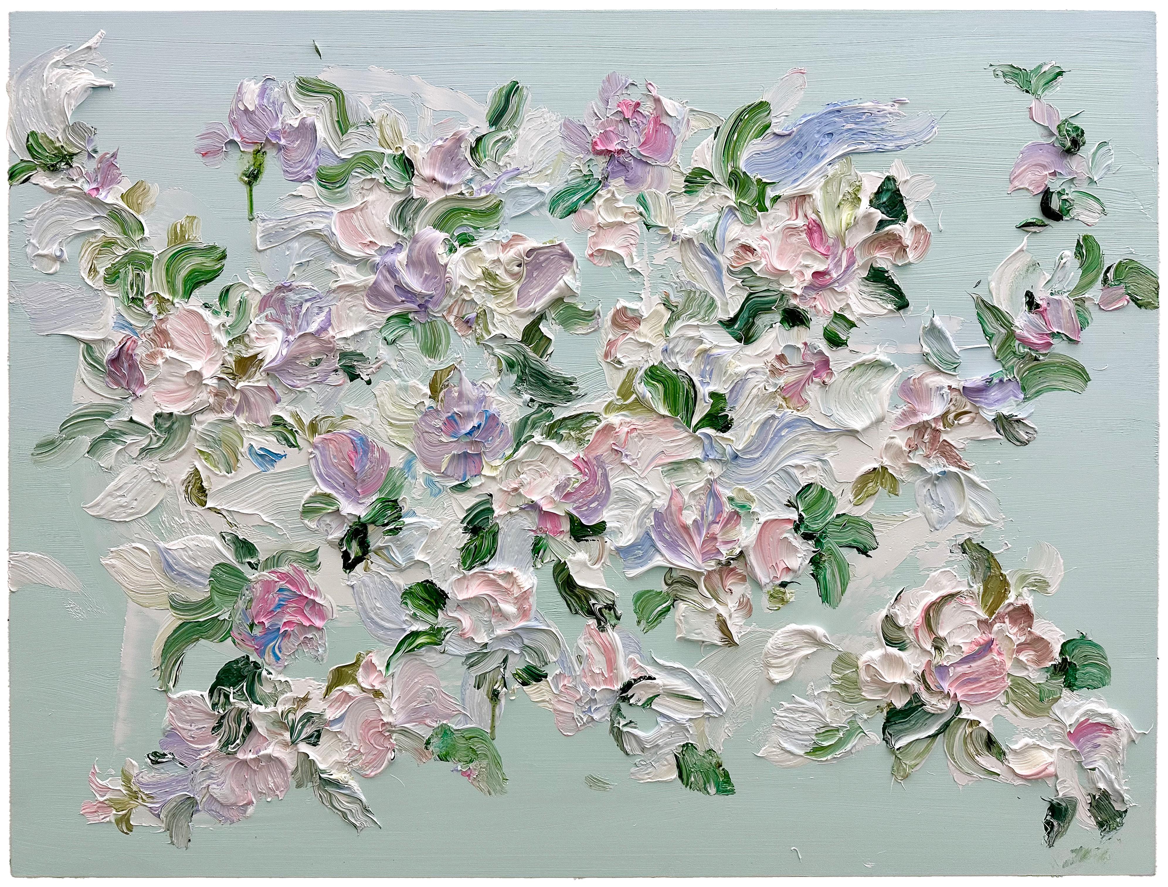 Tess Michalik Still-Life Painting - "Flurry of Boughs" 2025 oil on canvas 30 x 40 in.