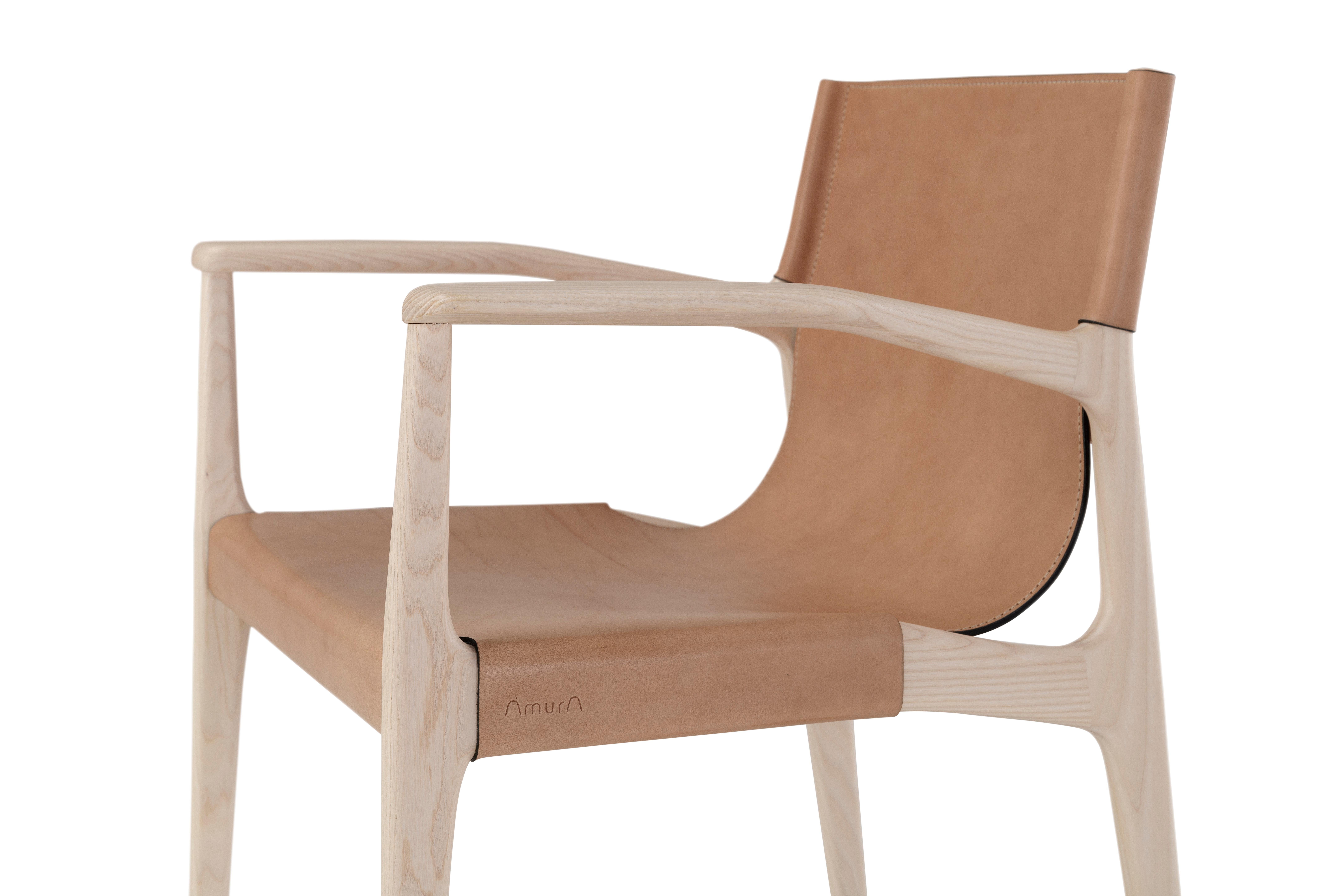 Hand-Crafted Tessa Chair with Arms For Sale