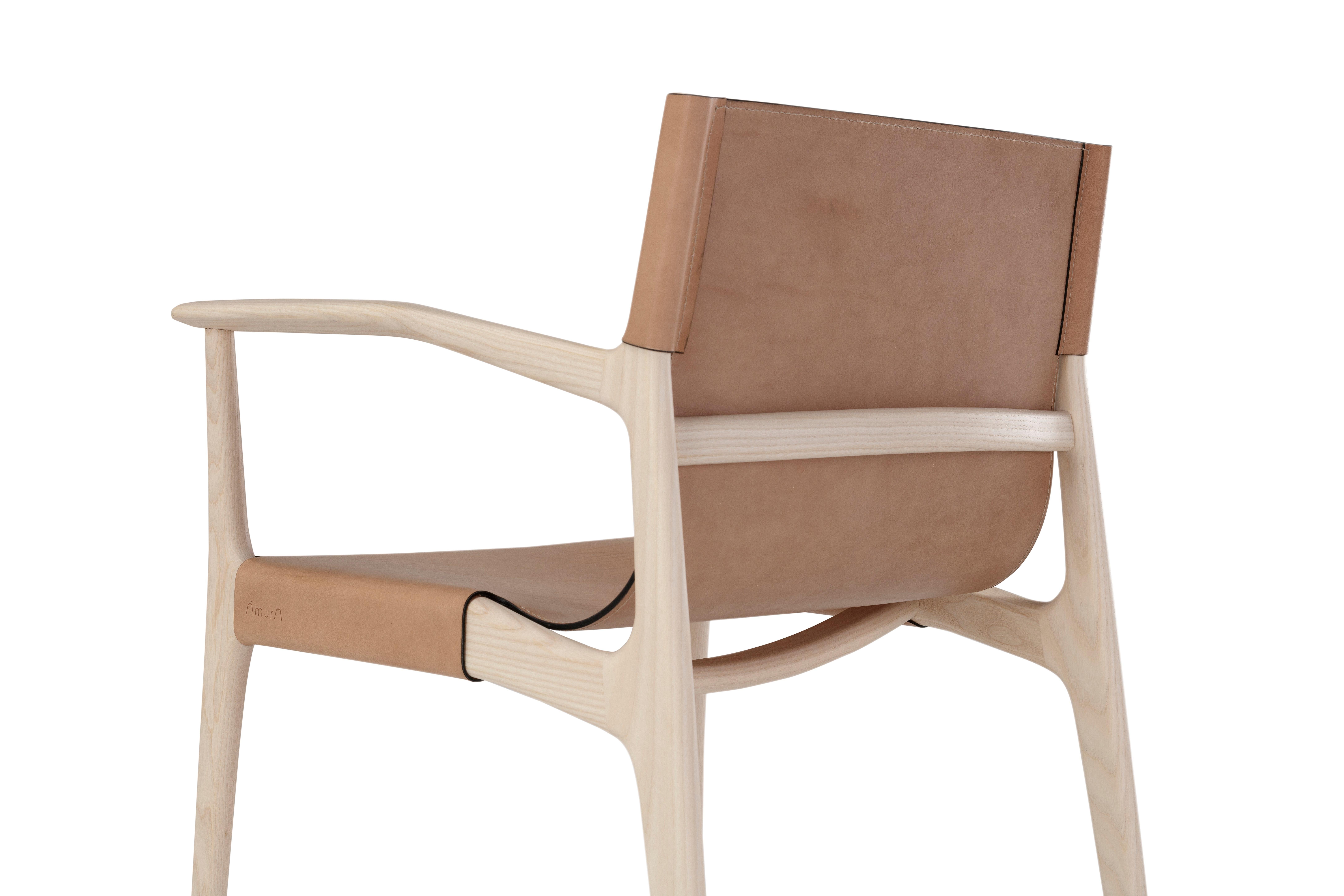 Wood Tessa Chair with Arms For Sale