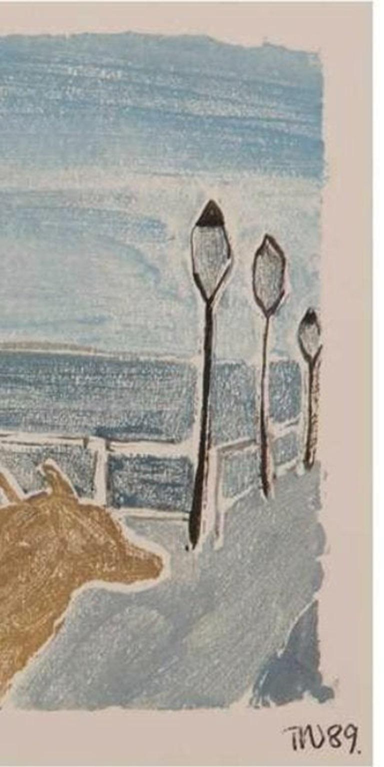 20th Century Tessa Newcomb, Blue Seascape For Sale
