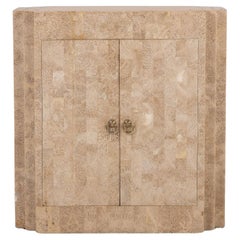 Retro Tessalated Travertine Cabinet, Late 20th C