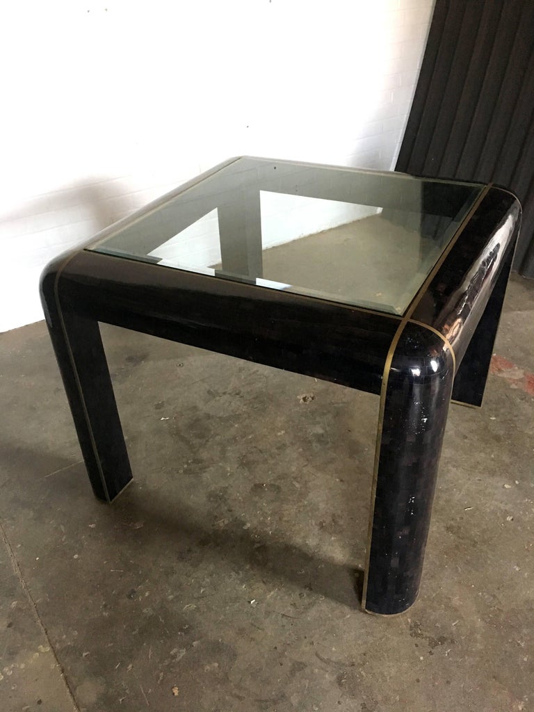 Tesselated Horn Game Table or Small Dining Table by ...