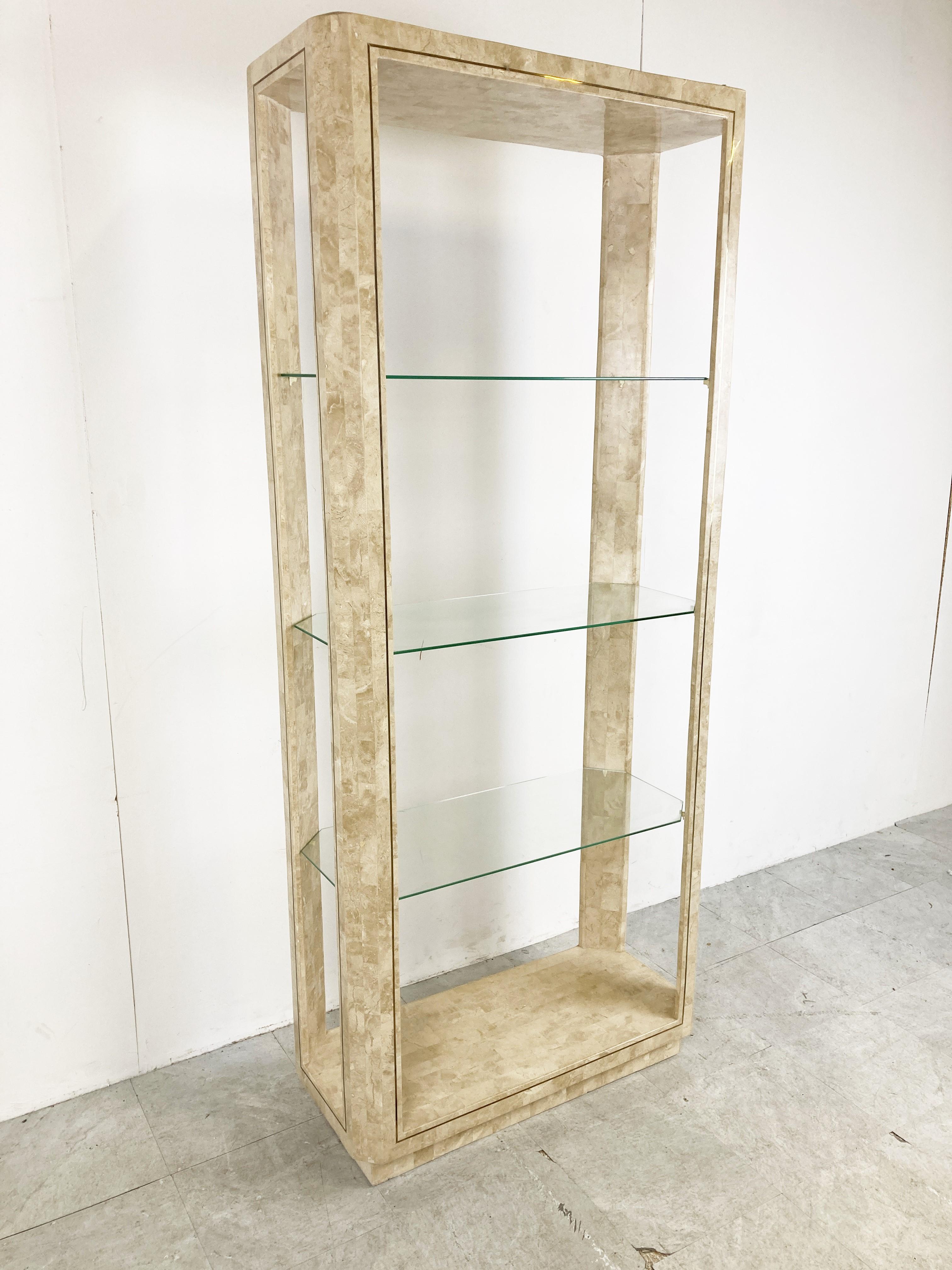 Tesselated Stone Etagere, 1980s In Good Condition For Sale In HEVERLEE, BE