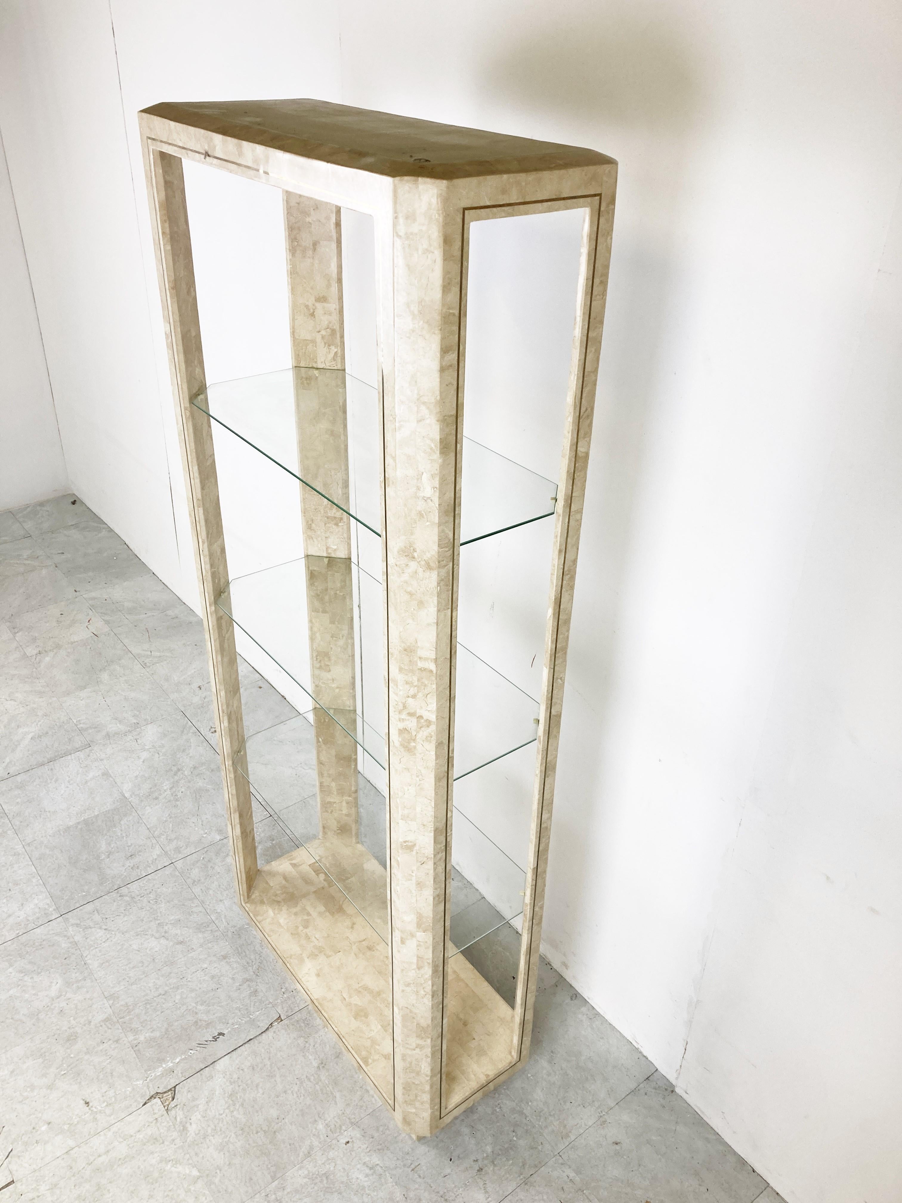 Tesselated Stone Etagere, 1980s For Sale 1