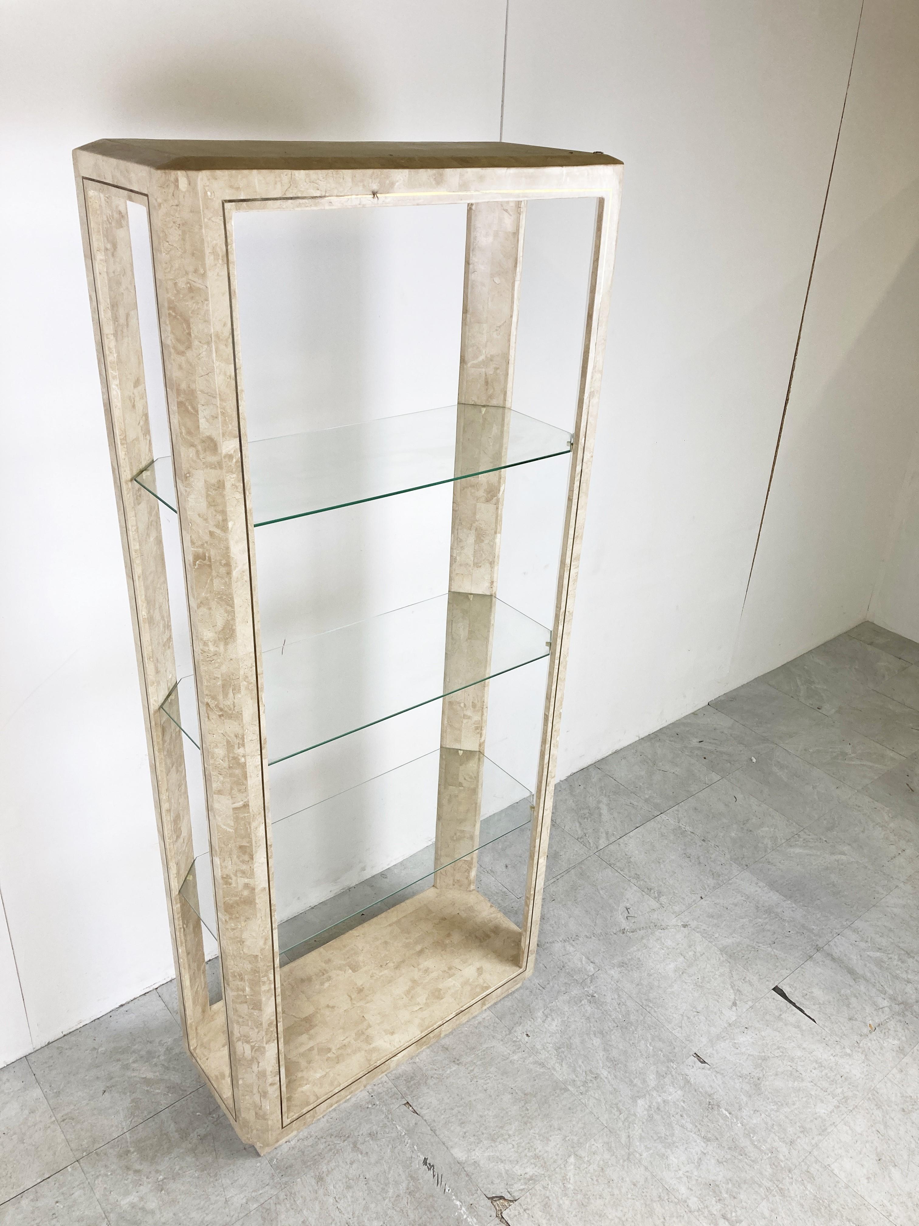 Tesselated Stone Etagere, 1980s For Sale 2