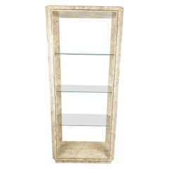 Tesselated Stone Etagere, 1980s