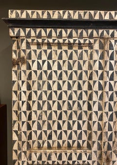 Tessellated Black and White Cabinet, Italy, 19th Century