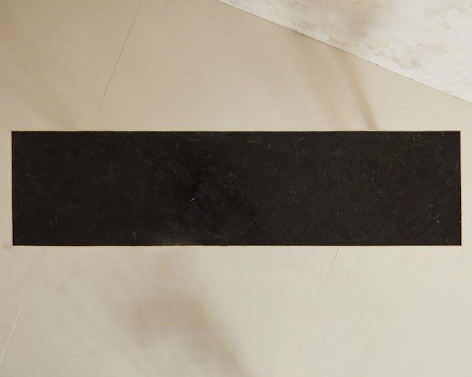 Tessellated Black Marble Console Table by Maitland Smith, 1980s 6