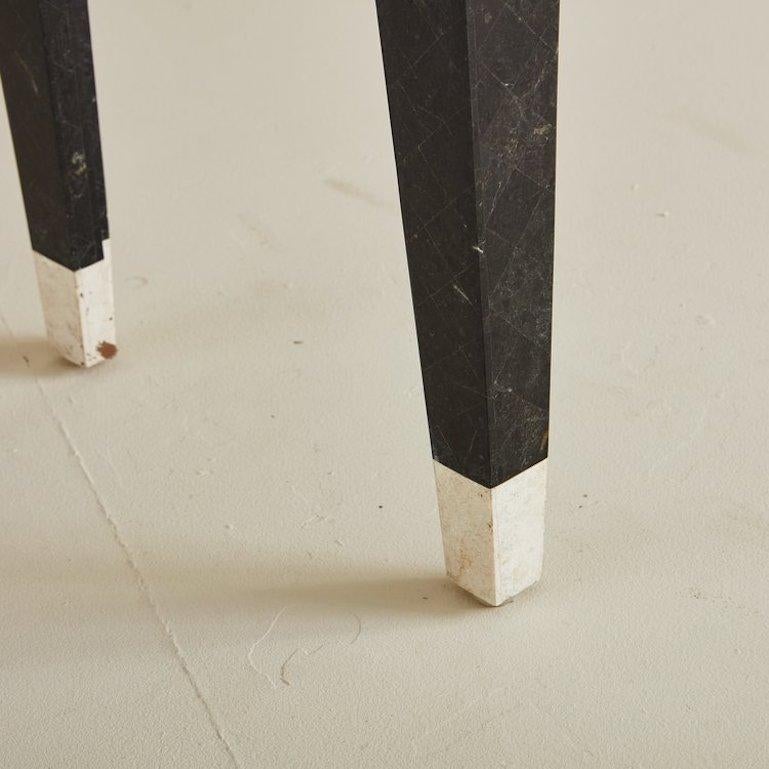 Late 20th Century Tessellated Black Marble Console Table by Maitland Smith, 1980s