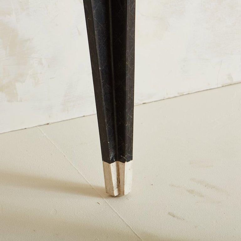 Tessellated Black Marble Console Table by Maitland Smith, 1980s 1